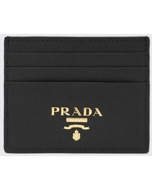 Prada Leather Card Holder - White