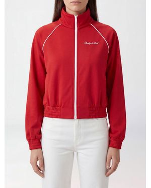 Sporty & Rich Sporty &Amp Rich High Neck Zipped Sweatshirt - Red