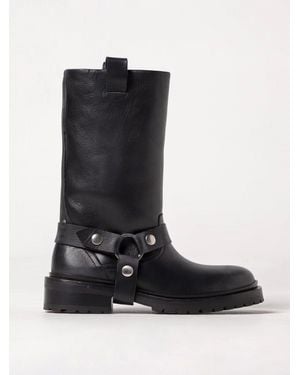 Golden Goose Flat Ankle Boots - Black
