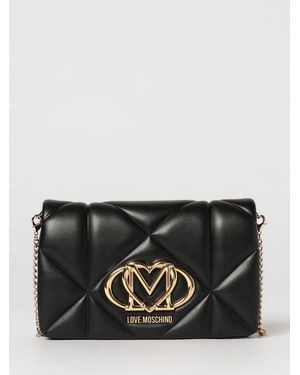 Love Moschino Bolso De Piel Sintética Matelassé - Negro