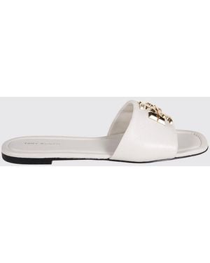 Tory Burch Eleanor Leather Mules - White