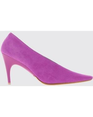 Balenciaga Suede Duchesse Pumps - Pink