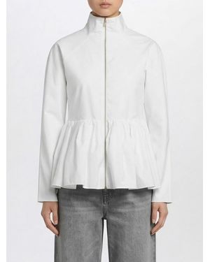 Alaïa Cotton Poplin Jacket - White
