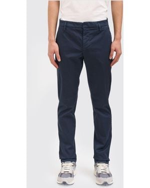 Dondup Stretch Cotton Chino Pants - Blue