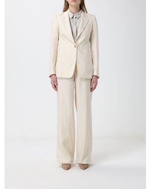 Tagliatore Linen Single-Breasted Suit - Natural