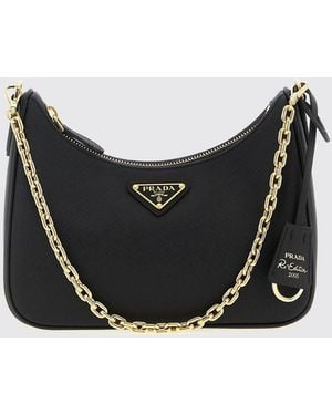 Prada Sac Porté Épaule Femme - Noir