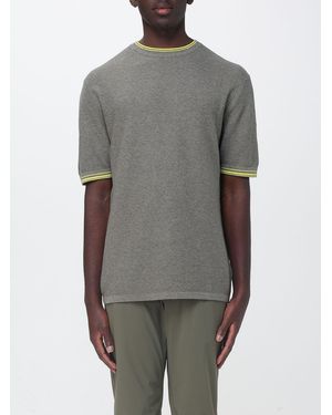 People Of Shibuya Cotton And Linen Crew Neck Jumper - Grey