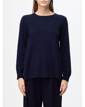 Kangra Slim Fit Pure Wool Crewneck Sweater - Blue