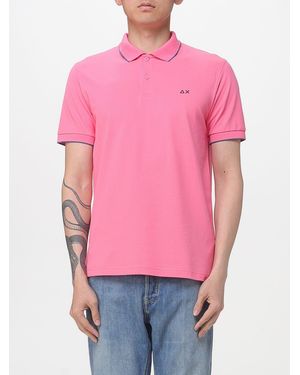 Sun 68 Cotton Polo Shirt - Pink