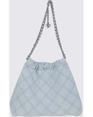 Tory Burch Borsa Hobo Fleming - Blu