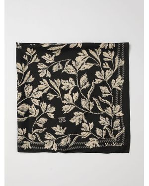 Max Mara Pañuelo De Seda Estampado - Negro