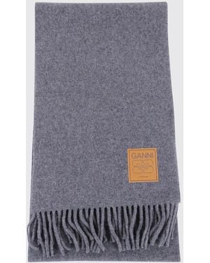 Ganni Scarf - Grey