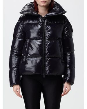 Save The Duck Short Polyester Puffer Jacket With High Neck And Thermoplume Padding - Black