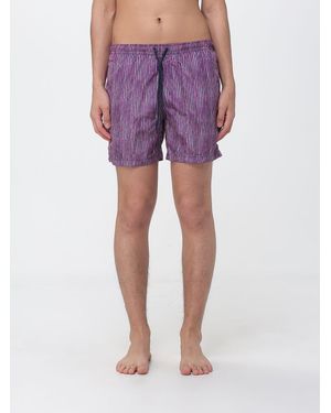 Drumohr Bedruckte Polyester Badeshorts - Lila