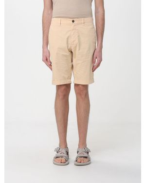 Mason's Slim Fit Stretch Cotton Shorts - Natural