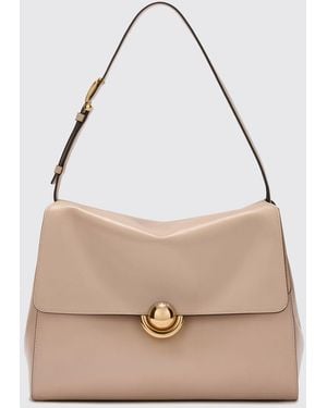 Furla Domus M Leather Bag - Natural