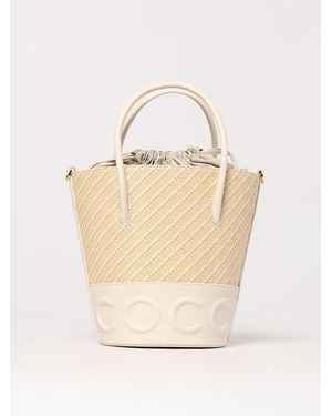 Coccinelle Borsa A Mano Con Maxi Logo - Neutro