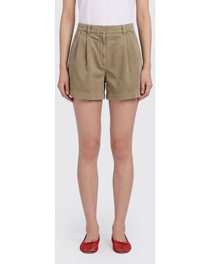 Brunello Cucinelli Cotton And Linen Blend Shorts - Natural