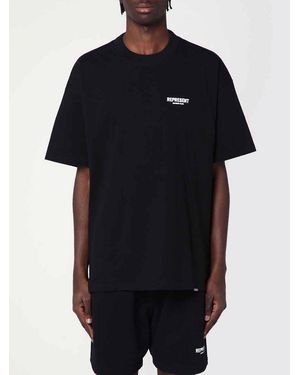 Represent Cotton T-Shirt With Logo - Black