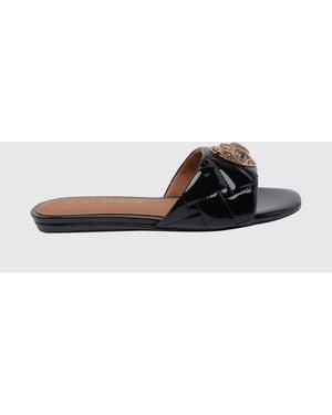 Kurt Geiger Kensington Quilted Patent Leather Mules - Black