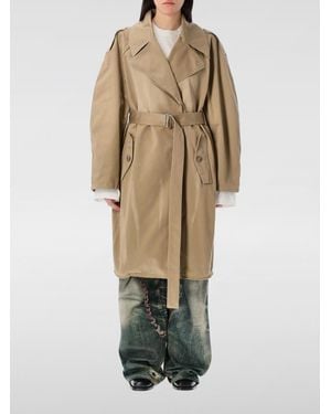 Acne Studios Oversized Trench Coat Relaxed Fit - Natural