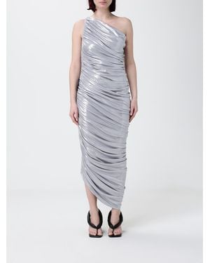 Norma Kamali Draped Jersey One-Shoulder Dress - Metallic