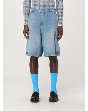 JW Anderson Denim Cargo Shorts With Pockets - Blue