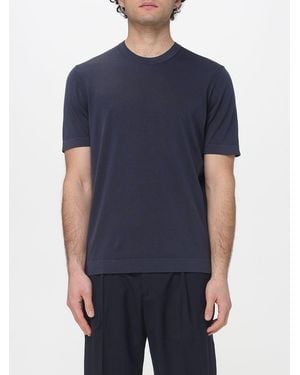 Drumohr Superlight Cotton T-Shirt - Blue