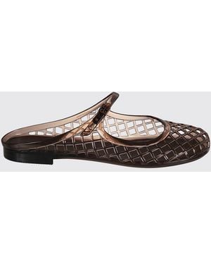 Tory Burch Mellow Perforated Pvc Mary Jane Mules - White