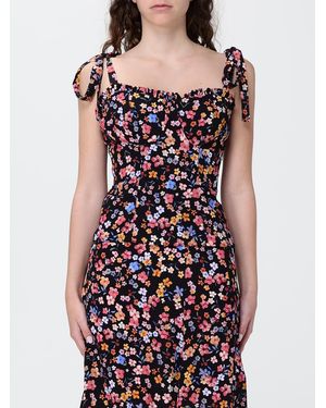 Mar De Margaritas Viscose Top With Floral Print - Red