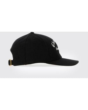 Willy Chavarria Baseballkappe Mit Gesticktem Logo Und Slogan-Print - Schwarz