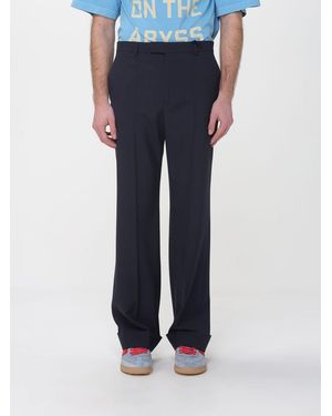 Valentino Wool Blend Tailored Trousers - Blue