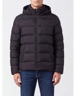 Herno Hooded Water-Repellent Quilted Nylon Down Jacket - Blue
