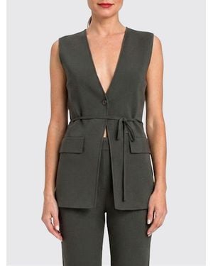 Twinset Viscose Blend Vest - Gray