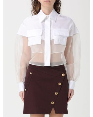 Elisabetta Franchi Cotton Organza Shirt - White