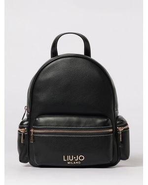 Liu Jo Faux Leather Backpack - Black