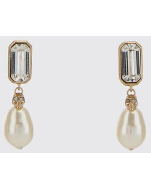 McQueen And Crystal Earrings - Blue