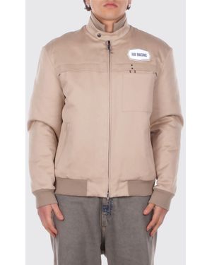 Fay Organic Cotton Bomber Jacket - Natural