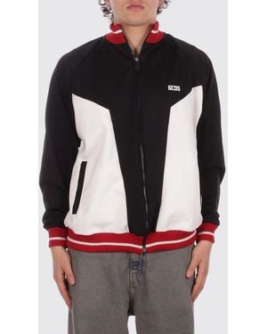 Gcds Technical Fabric Zip Sweatshirt - Black