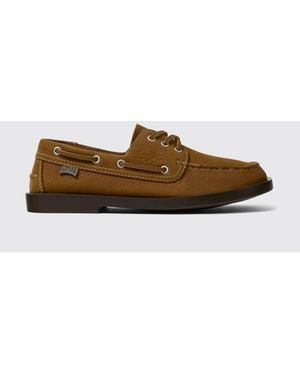 Camper Don Suede Boat Shoes - Brown