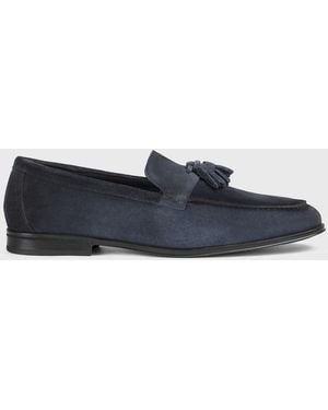 Doucal's Suede Loafers With Tassels - White