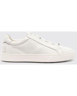 Tod's Smooth Calfskin Slip-On Sneakers With Heel Gommini - Natural