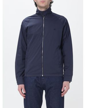 Brooksfield Reversible Techno Cotton And Nylon Blend Windbreaker - Blue