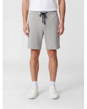 James Perse Knee-Length Cotton Jogging Shorts With Drawstring Waist - Grey
