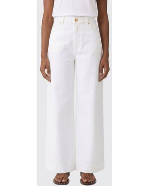 Alberta Ferretti Cotton Pants - White