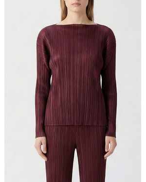 Pleats Please Issey Miyake Polyester Top - Red