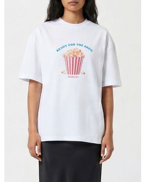 Fiorucci Bedrucktes Baumwoll-T-Shirt - Weiß