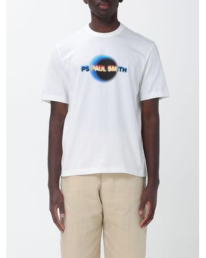 Paul Smith Organic Cotton T-Shirt With Logo - White