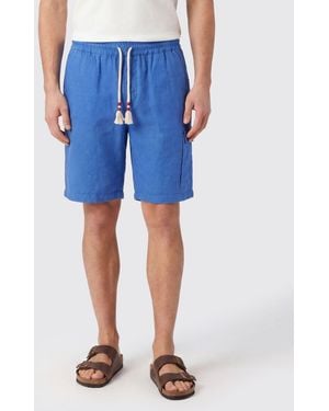 MC2 Saint Barth Cotton Cargo Shorts - Blue