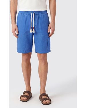 MC2 Saint Barth Cotton Cargo Shorts - Blue